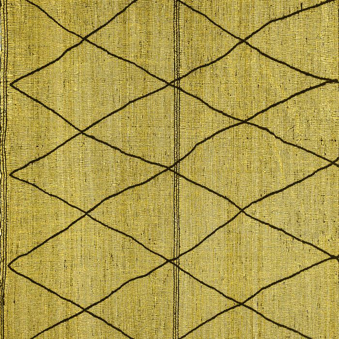 Square Abstract Yellow Modern Rug, abs3080yw