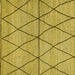 Square Abstract Yellow Modern Rug, abs3080yw