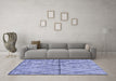 Machine Washable Abstract Blue Modern Rug in a Living Room, wshabs3080blu