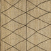 Square Abstract Brown Modern Rug, abs3080brn