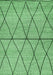 Machine Washable Abstract Emerald Green Modern Area Rugs, wshabs3080emgrn