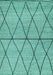 Abstract Turquoise Modern Rug, abs3080turq