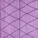 Square Machine Washable Abstract Purple Modern Area Rugs, wshabs3080pur