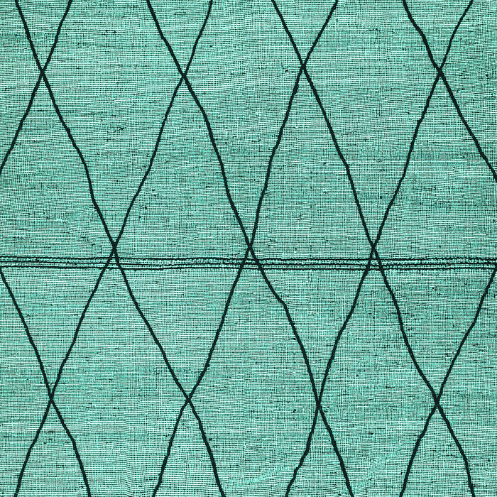 Machine Washable Abstract Turquoise Modern Area Rugs, wshabs3080turq