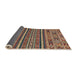 Sideview of Abstract Brown Red Modern Rug, abs3081