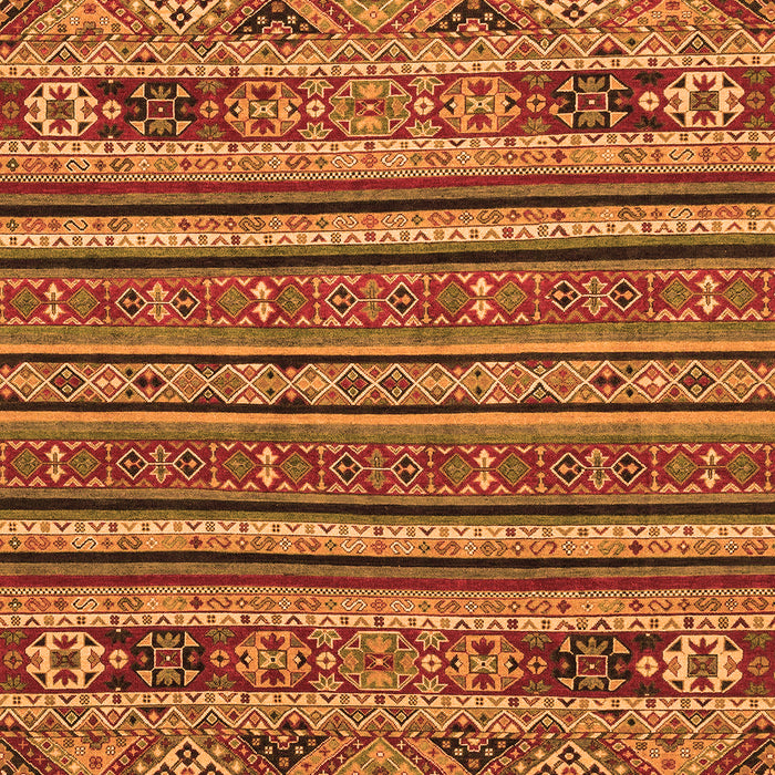 Machine Washable Abstract Orange Modern Area Rugs, wshabs3081org