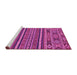 Sideview of Machine Washable Abstract Pink Modern Rug, wshabs3081pnk