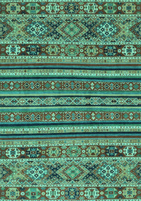 Abstract Turquoise Modern Rug, abs3081turq