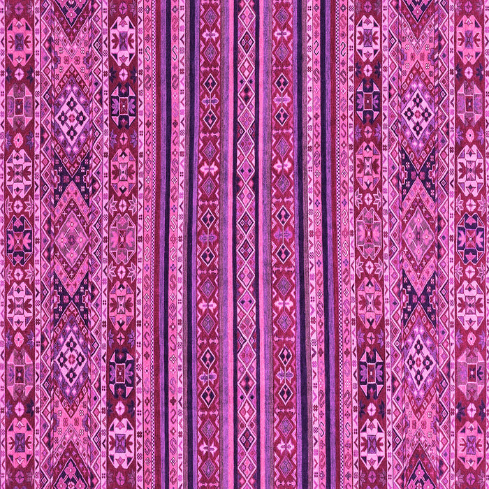 Square Machine Washable Abstract Pink Modern Rug, wshabs3081pnk