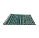 Sideview of Machine Washable Abstract Light Blue Modern Rug, wshabs3081lblu