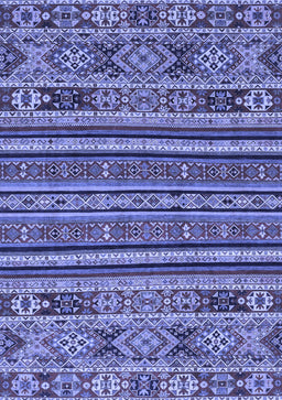 Abstract Blue Modern Rug, abs3081blu