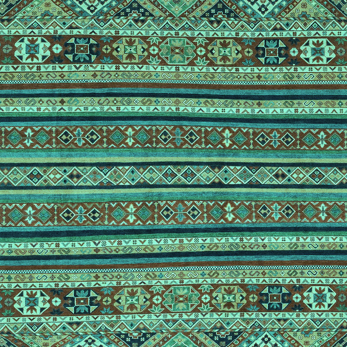 Machine Washable Abstract Turquoise Modern Area Rugs, wshabs3081turq