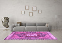 Machine Washable Abstract Purple Modern Rug, wshabs3082pur