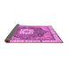 Sideview of Abstract Purple Modern Rug, abs3082pur