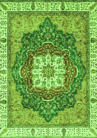 Abstract Green Modern Rug, abs3082grn