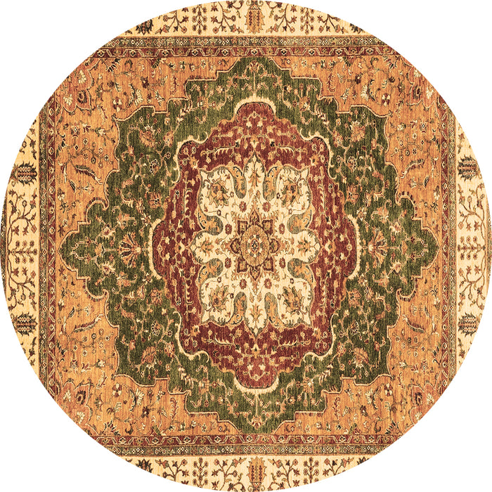 Round Machine Washable Abstract Brown Modern Rug, wshabs3082brn