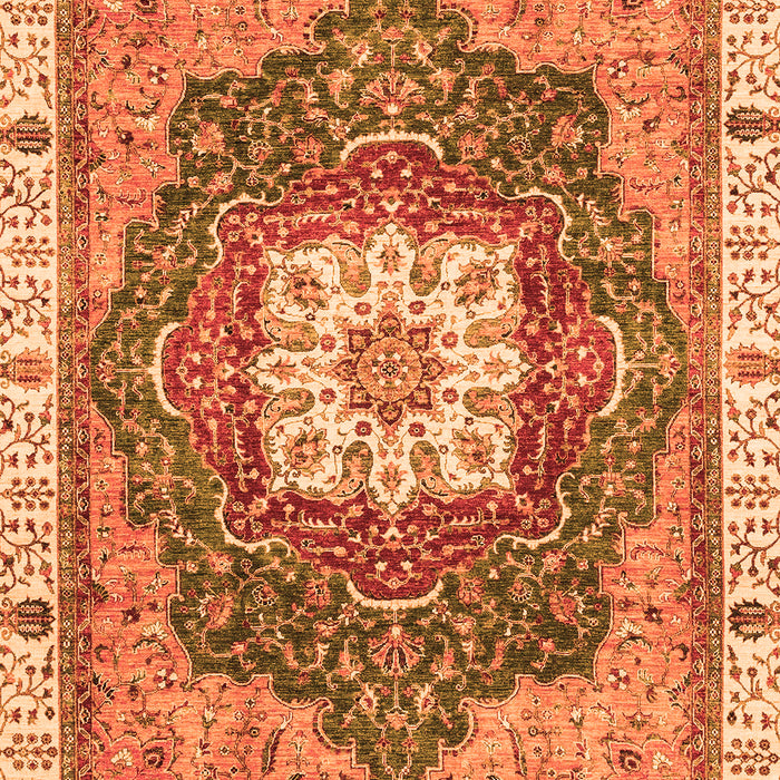 Machine Washable Abstract Orange Modern Area Rugs, wshabs3082org
