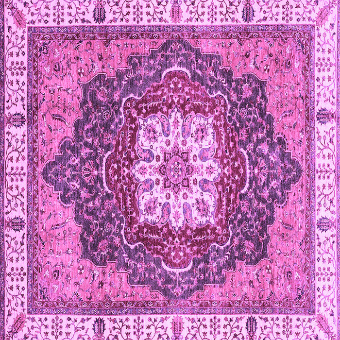 Square Machine Washable Abstract Purple Modern Area Rugs, wshabs3082pur
