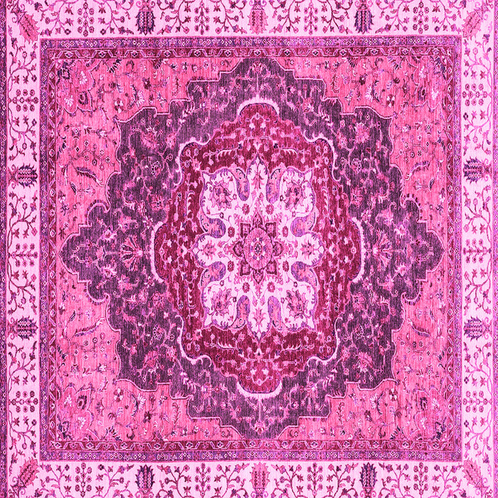 Square Machine Washable Abstract Pink Modern Rug, wshabs3082pnk