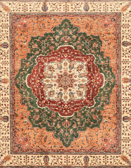 Abstract Sandy Brown Modern Rug, abs3082