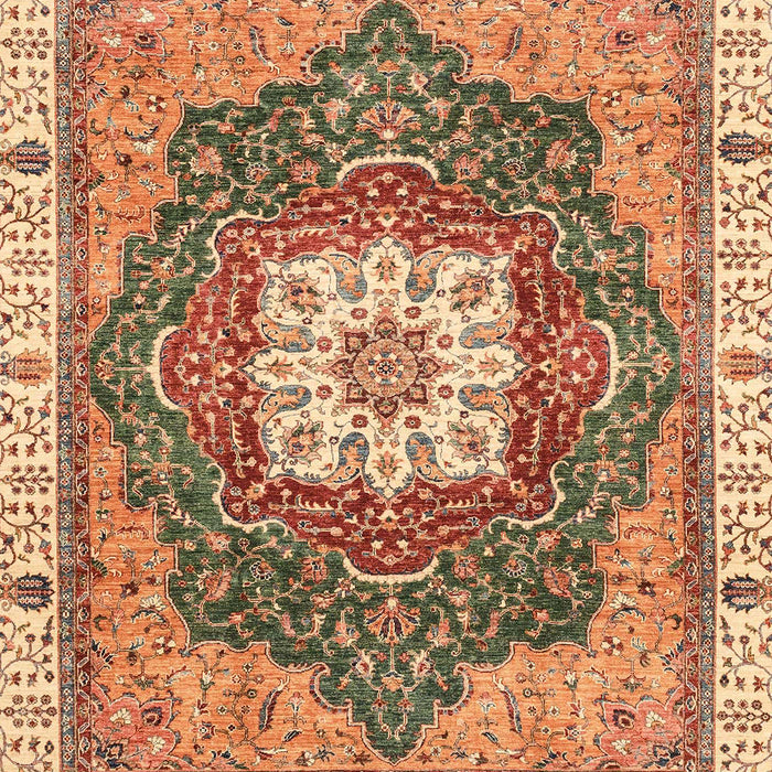 Abstract Sandy Brown Modern Rug, abs3082