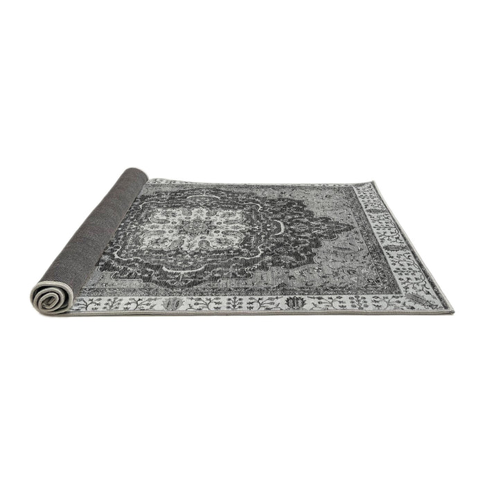 Sideview of Abstract Gray Modern Rug, abs3082gry