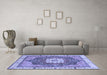 Machine Washable Abstract Blue Modern Rug in a Living Room, wshabs3082blu