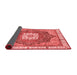 Abstract Red Modern Area Rugs