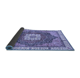 Sideview of Abstract Blue Modern Rug, abs3082blu