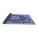 Sideview of Abstract Blue Modern Rug, abs3082blu