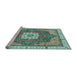 Sideview of Machine Washable Abstract Light Blue Modern Rug, wshabs3082lblu