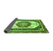 Sideview of Abstract Green Modern Rug, abs3083grn