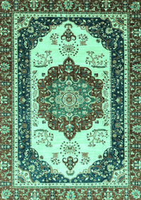 Abstract Turquoise Modern Rug, abs3083turq