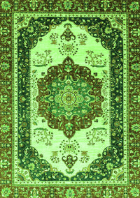 Abstract Green Modern Rug, abs3083grn