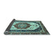 Sideview of Abstract Light Blue Modern Rug, abs3083lblu