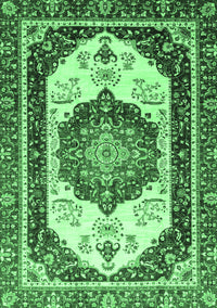 Abstract Emerald Green Modern Rug, abs3083emgrn