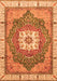 Machine Washable Abstract Orange Modern Area Rugs, wshabs3084org