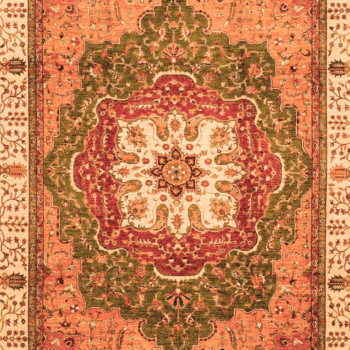 Abstract Orange Modern Rug, abs3084org