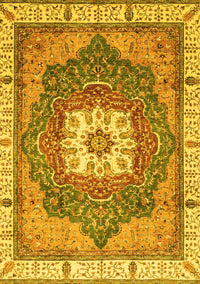 Abstract Yellow Modern Rug, abs3084yw