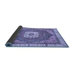 Sideview of Abstract Blue Modern Rug, abs3084blu