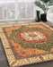 Machine Washable Abstract Red Rug in a Family Room, wshabs3084