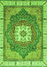 Abstract Green Modern Rug, abs3084grn