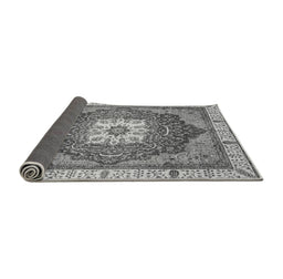 Sideview of Abstract Gray Modern Rug, abs3084gry
