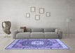 Machine Washable Abstract Blue Modern Rug in a Living Room, wshabs3084blu