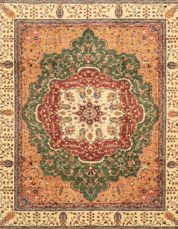 Abstract Red Modern Rug, abs3084