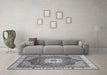 Machine Washable Abstract Gray Modern Rug in a Living Room,, wshabs3084gry