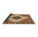 Sideview of Abstract Red Brown Modern Rug, abs3085