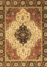 Abstract Brown Modern Rug, abs3085brn