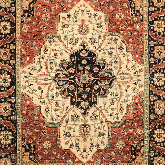 Abstract Red Brown Modern Rug, abs3085