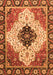 Machine Washable Abstract Orange Modern Area Rugs, wshabs3085org